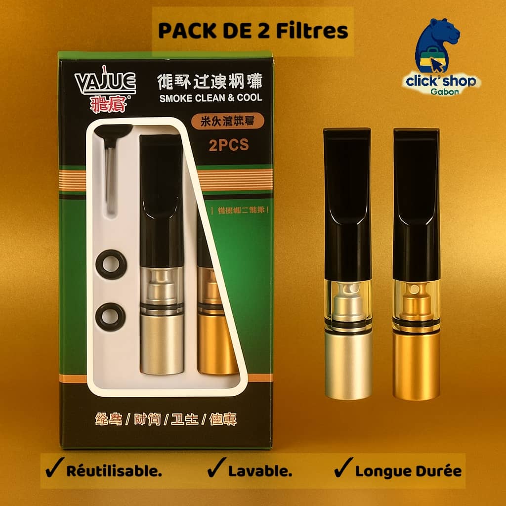 Filtre Anti-Goudron Réutilisable et Lavable pour Cigarette